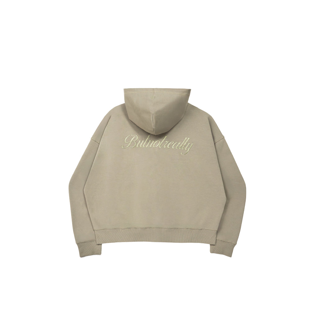 Core Interlock Oversized Zip Up Hoodie