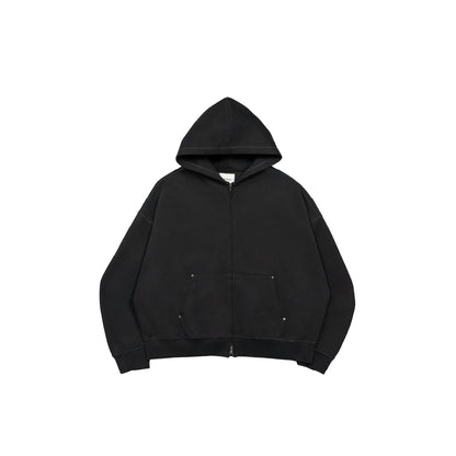 Core Interlock Oversized Zip Up Hoodie