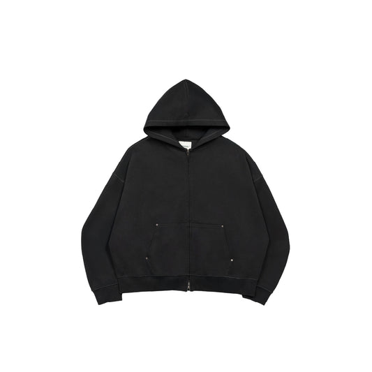 Core Interlock Oversized Zip Up Hoodie