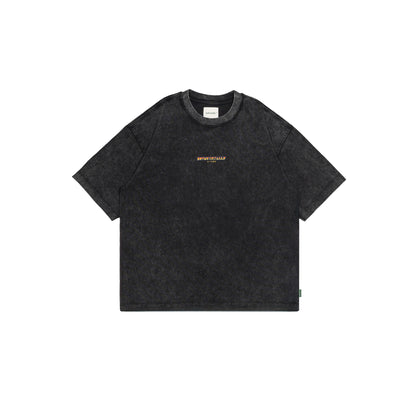 Stone-Washed Graphic Oversized Tee