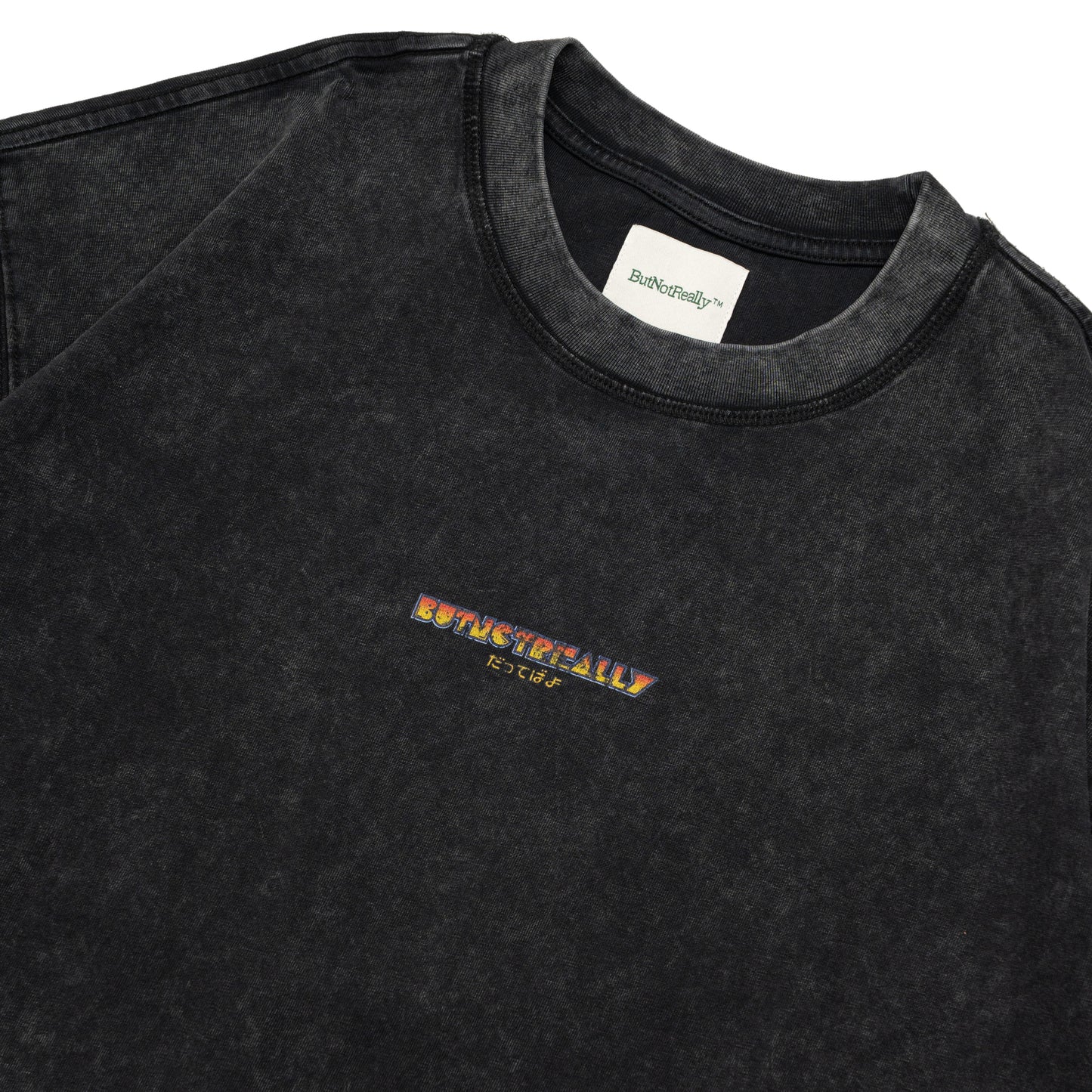 Stone-Washed Graphic Oversized Tee