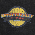 Stone-Washed Graphic Oversized Tee