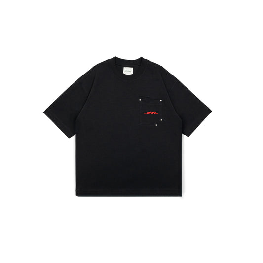 Graphic Interlock Oversized Pocket Tee