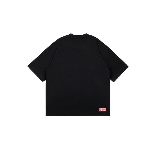 Graphic Interlock Oversized Pocket Tee