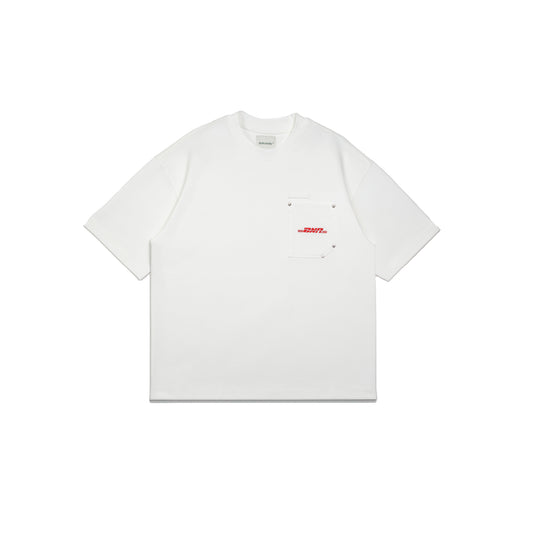Graphic Interlock Oversized Pocket Tee