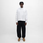 Graphic Cotton Long Sleeves Cropped Shirt