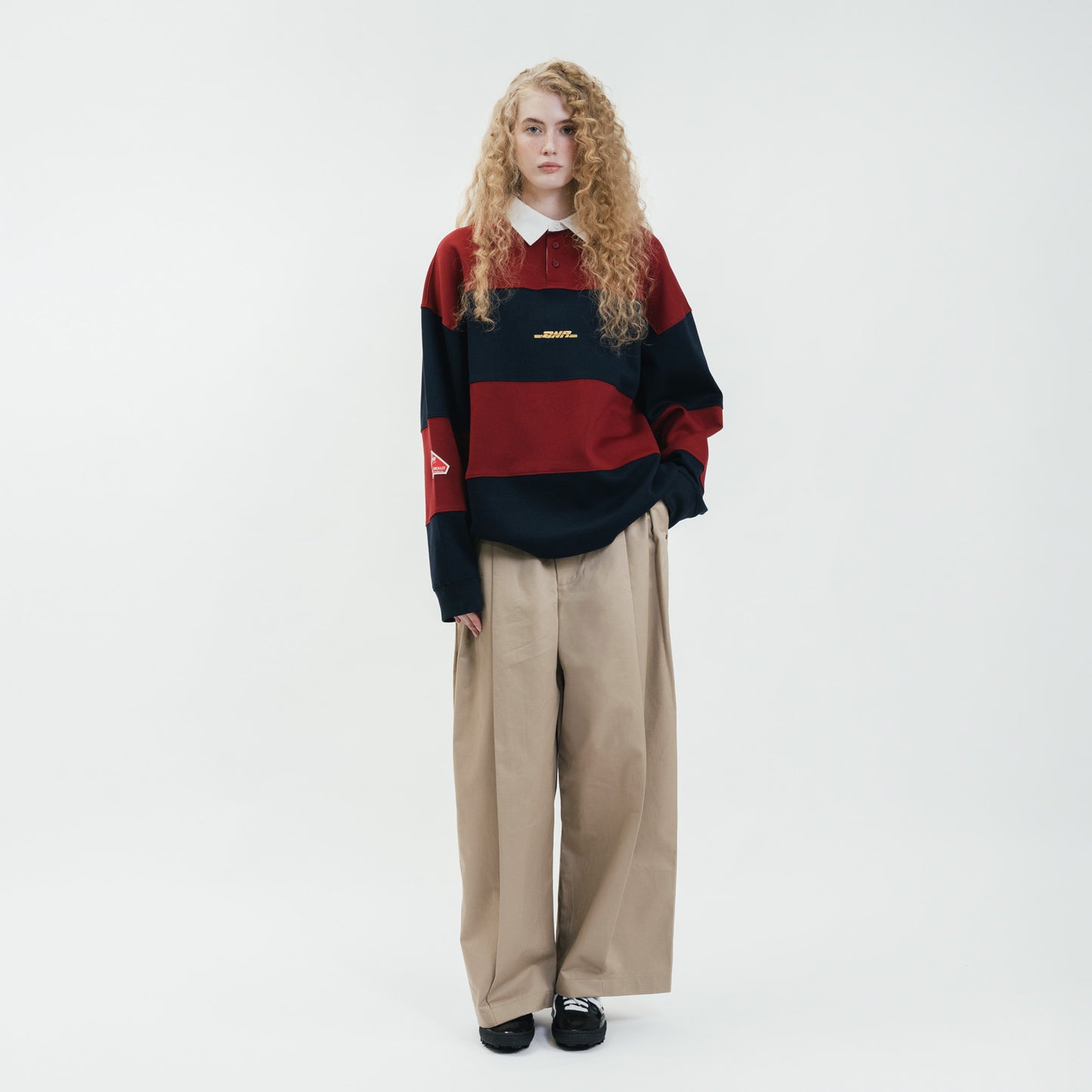 Graphic Interlock Longsleeves Polo Tee