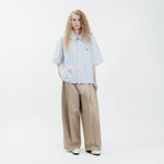 Dual-Zip Oxford Cropped Fit Shirt