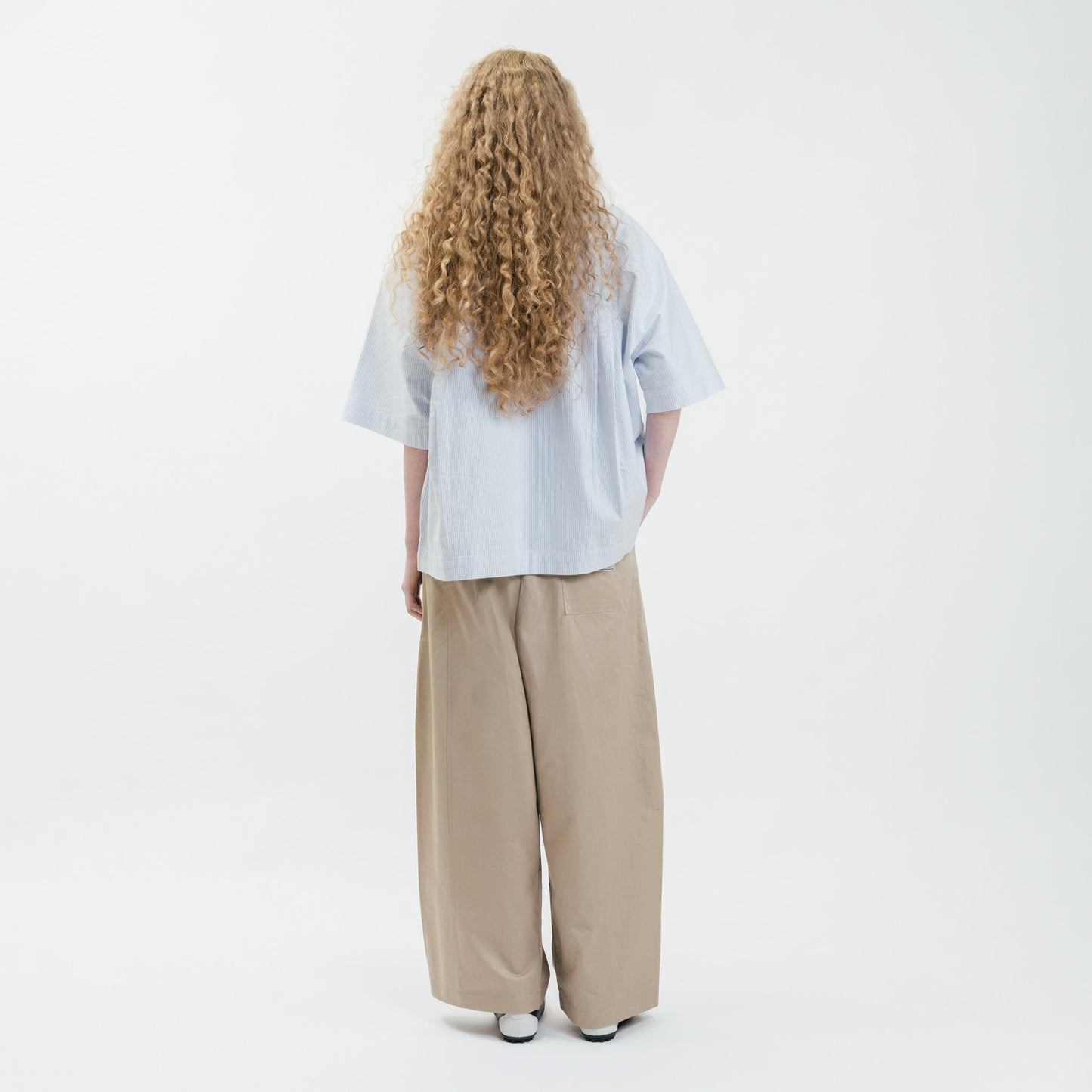Dual-Zip Oxford Cropped Fit Shirt