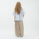 Dual-Zip Oxford Cropped Fit Shirt