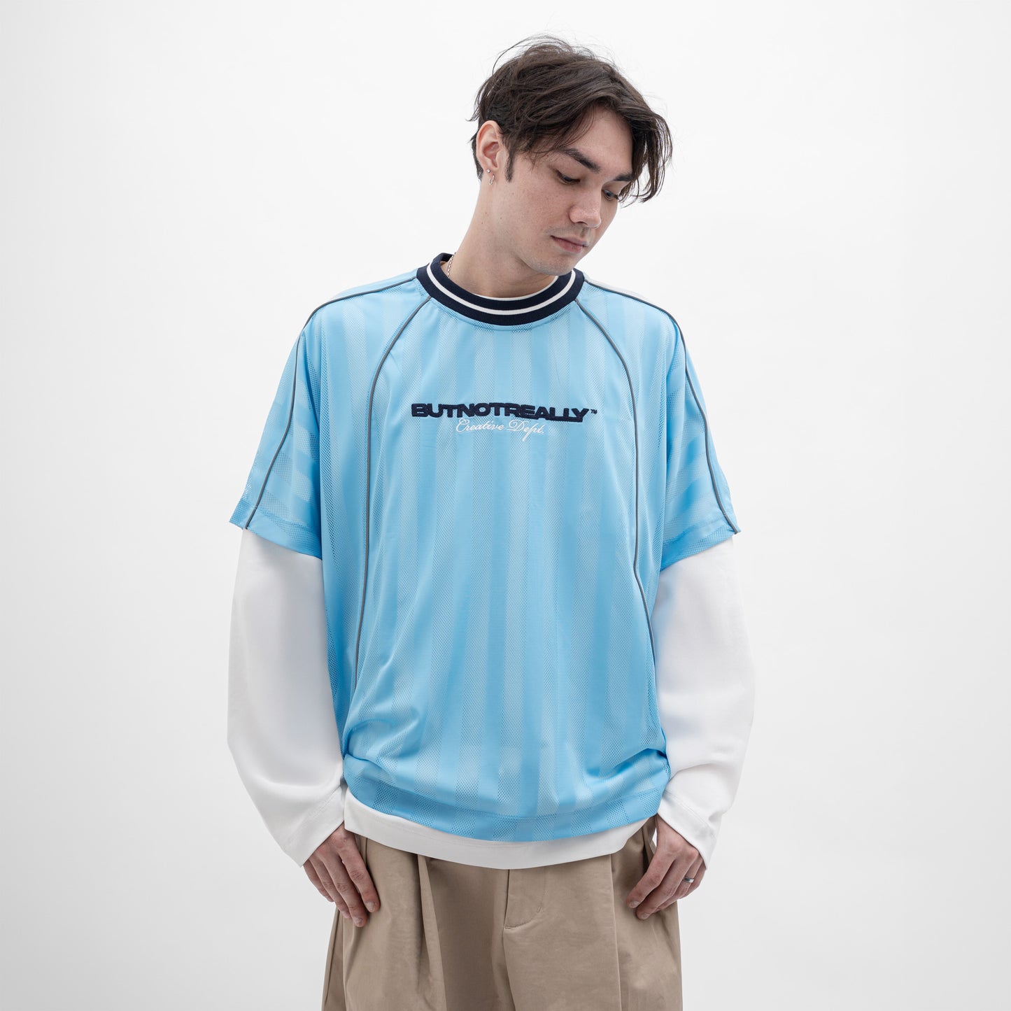 Graphic Mesh Oversized Tee