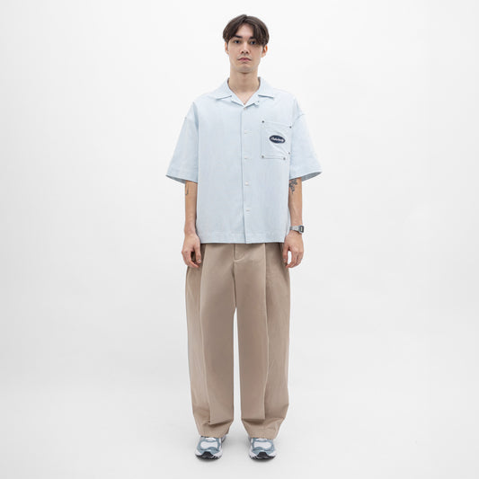 Stripes Graphic Cotton Boxy Shirt