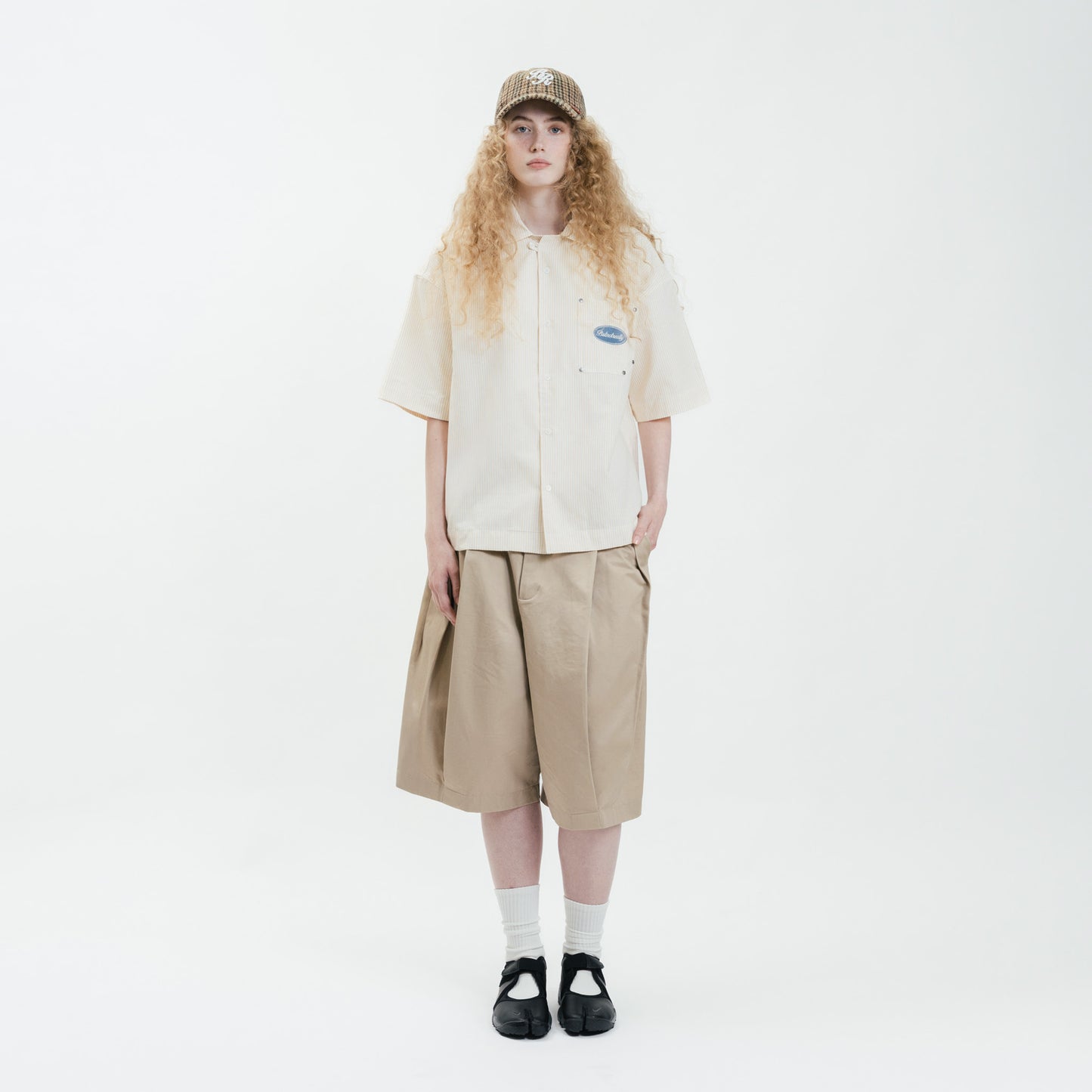 Stripes Graphic Cotton Boxy Shirt