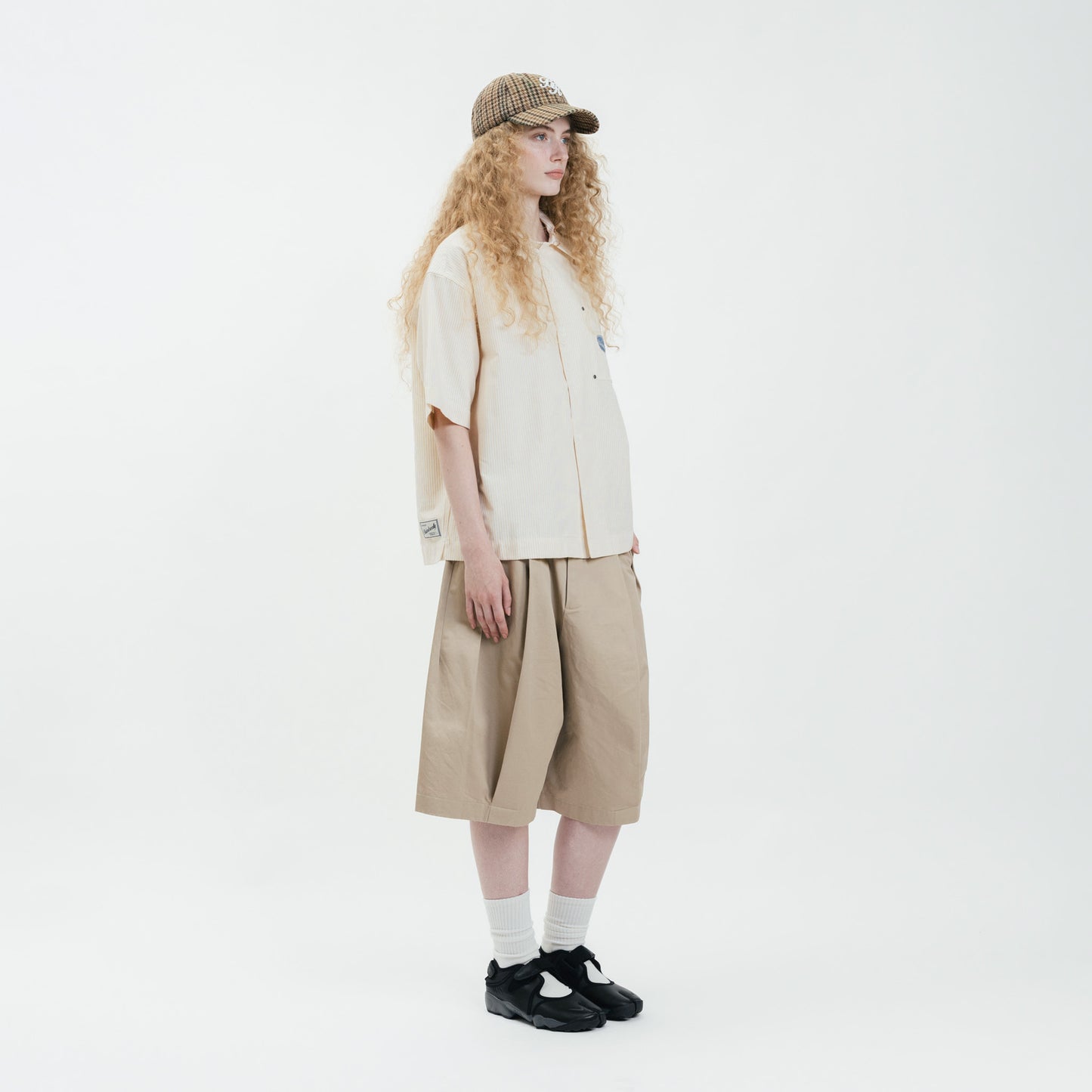 Stripes Graphic Cotton Boxy Shirt