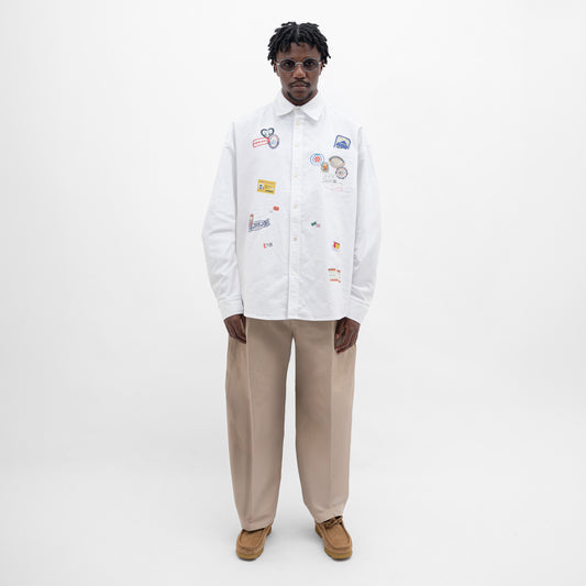 Graphic Cotton Oversized Longsleeves Shirt