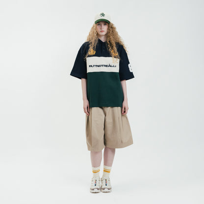 Graphic Pique Oversized Polo Tee