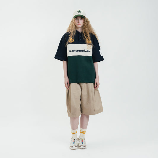 Graphic Pique Oversized Polo Tee