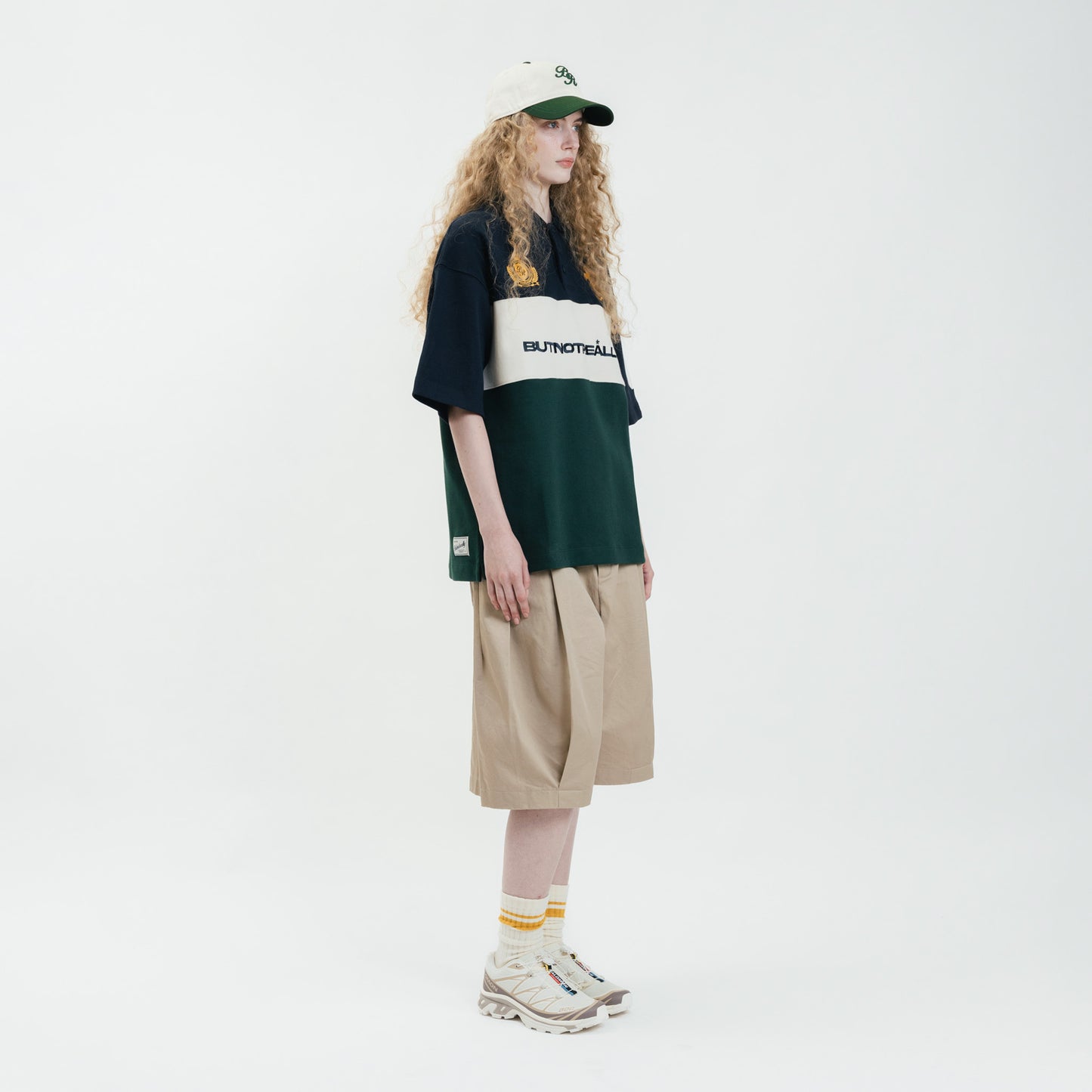 Graphic Pique Oversized Polo Tee