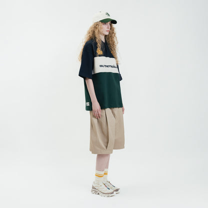Graphic Pique Oversized Polo Tee