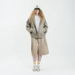 Core Interlock Oversized Zip Up Hoodie
