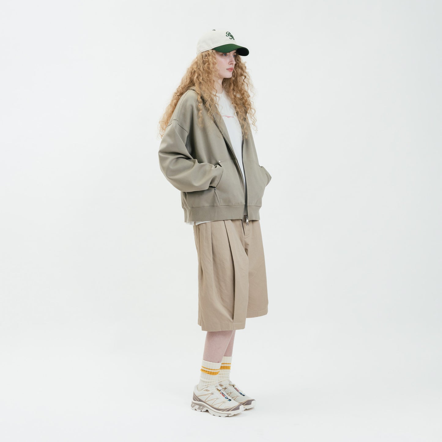 Core Interlock Oversized Zip Up Hoodie