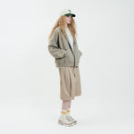 Core Interlock Oversized Zip Up Hoodie