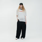 Graphic Mesh Oversized Tee