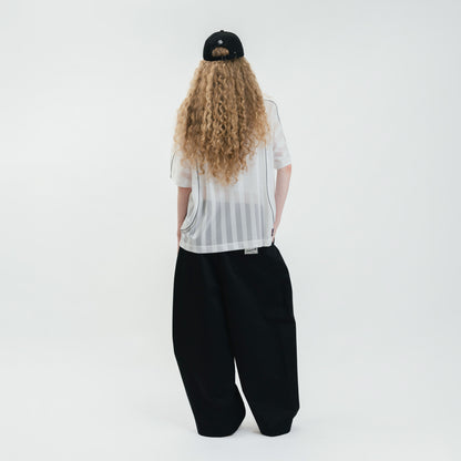 Graphic Mesh Oversized Tee