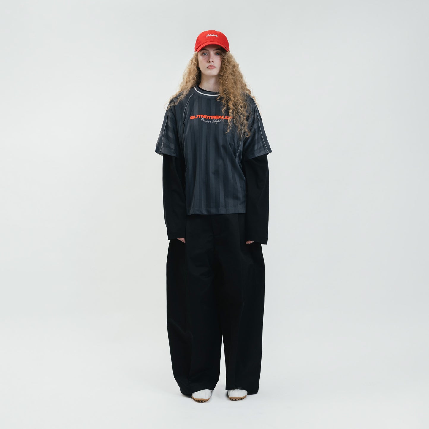 Graphic Mesh Oversized Tee