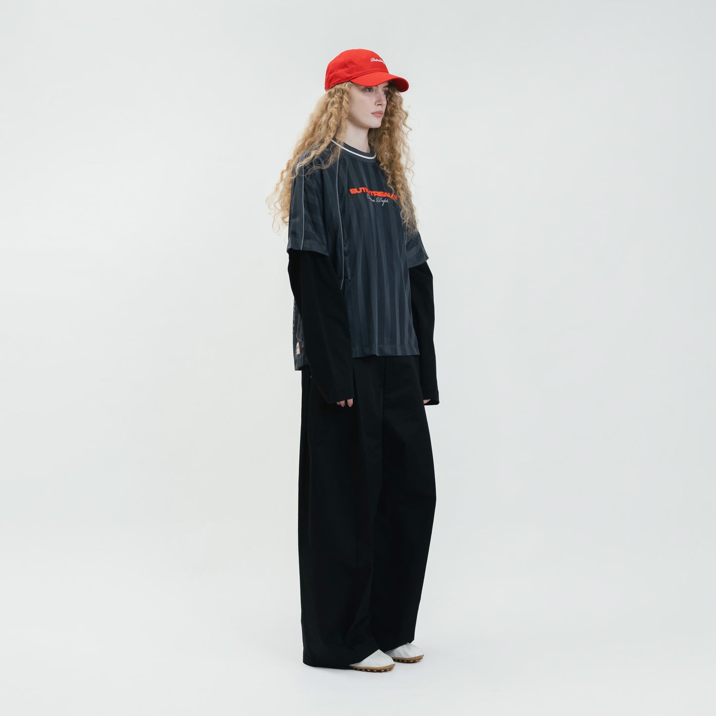 Graphic Mesh Oversized Tee