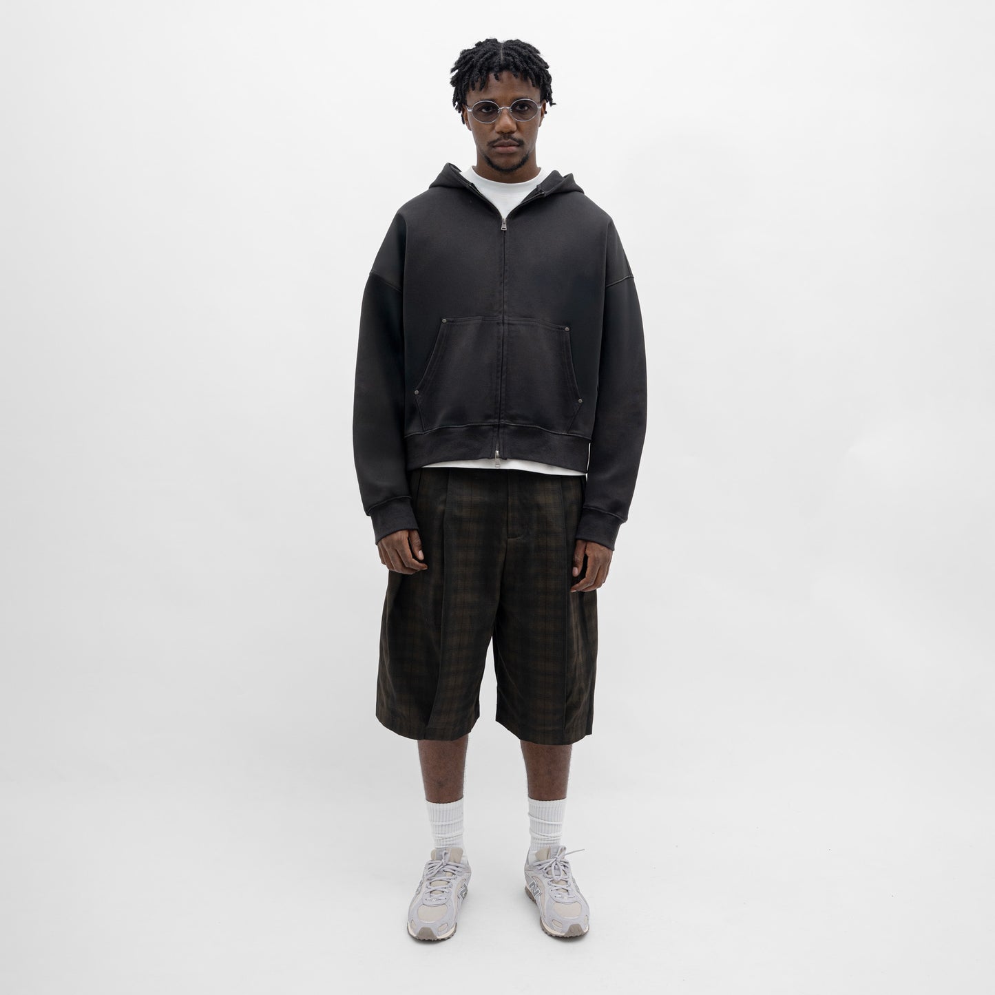 Core Interlock Oversized Zip Up Hoodie