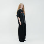 Stone-Washed Graphic Cotton Oversized Tee