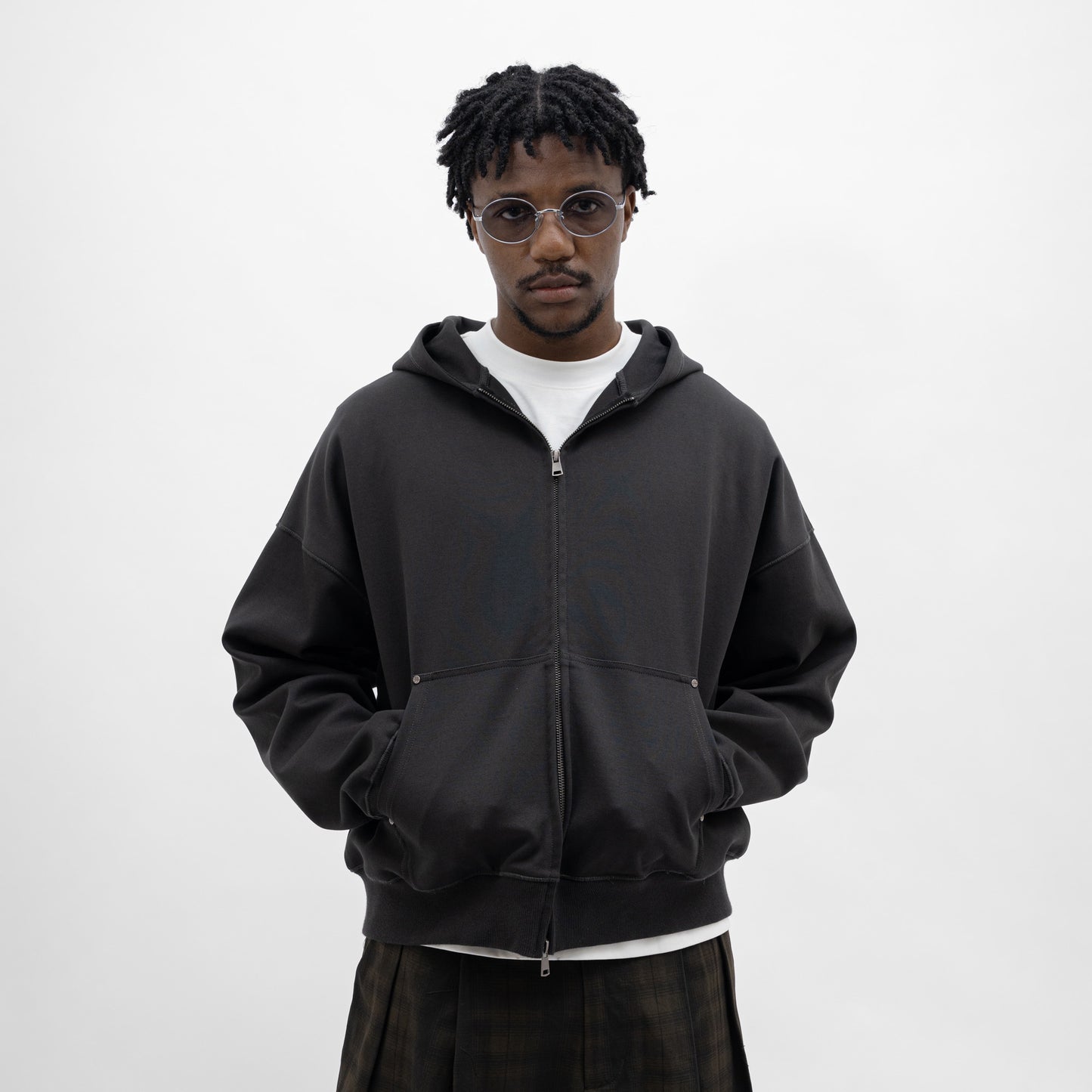 Core Interlock Oversized Zip Up Hoodie