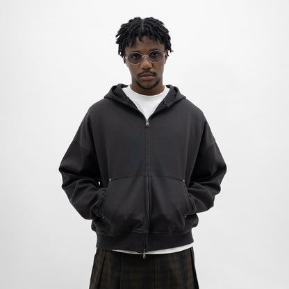 Core Interlock Oversized Zip Up Hoodie