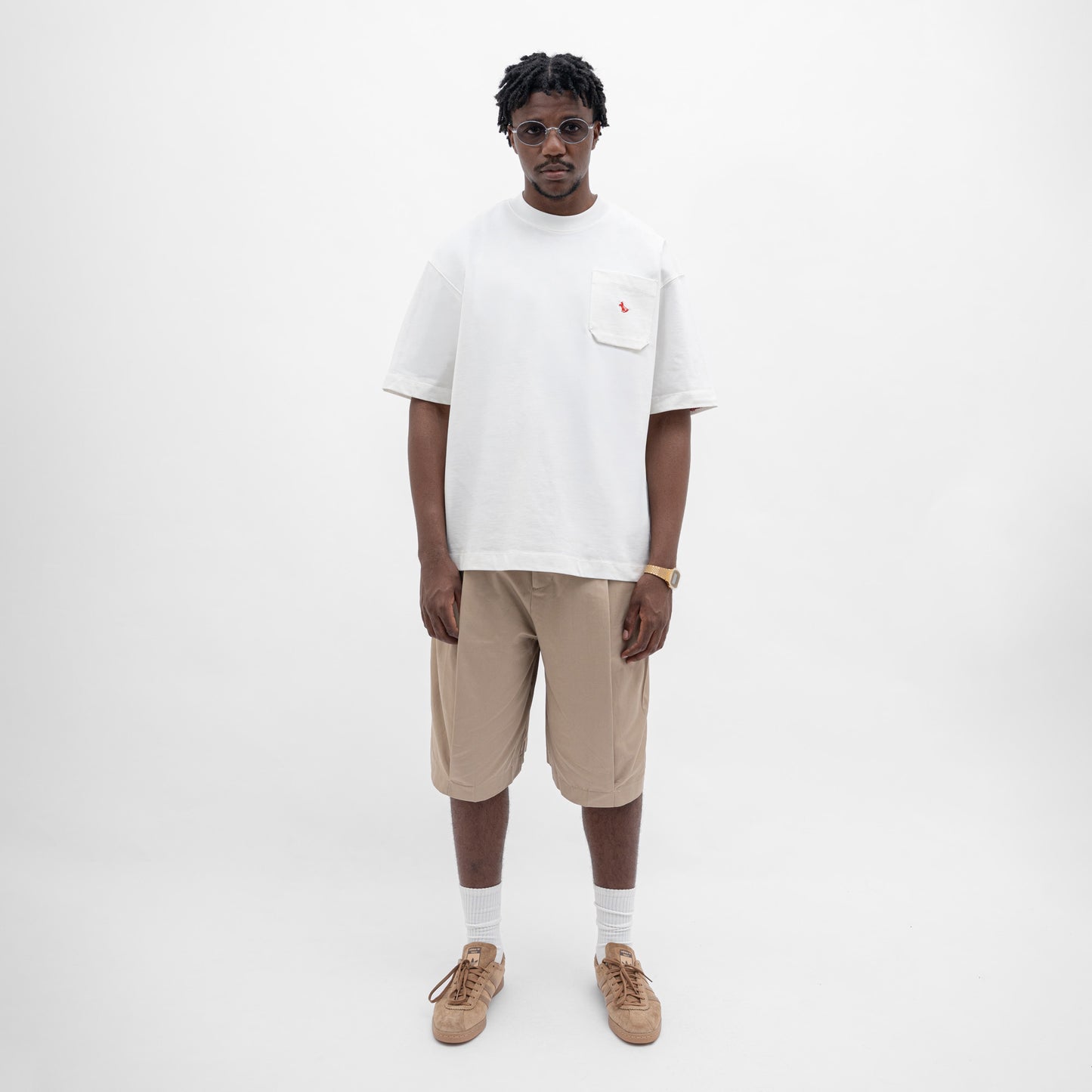 Graphic Cotton Oversized Pocket Tee