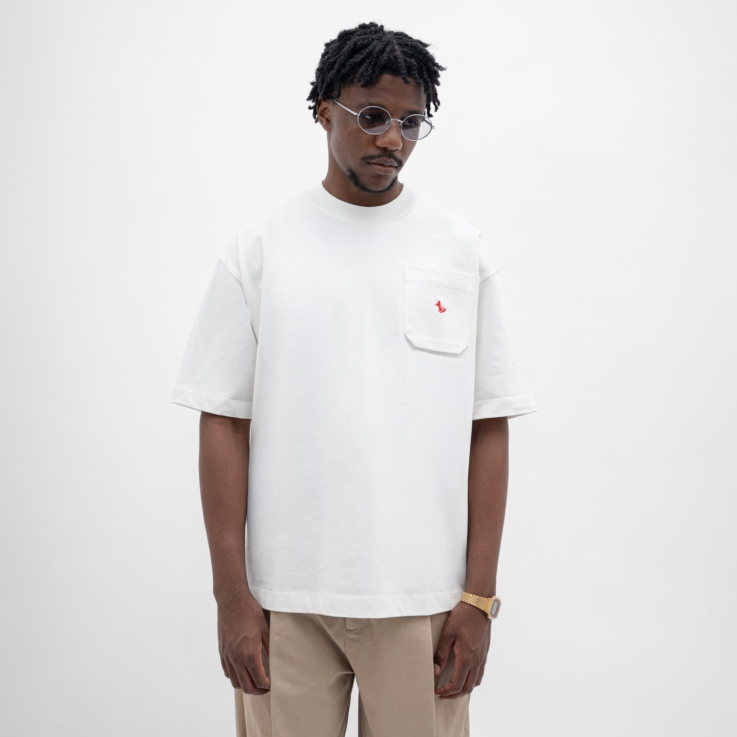 Graphic Cotton Oversized Pocket Tee