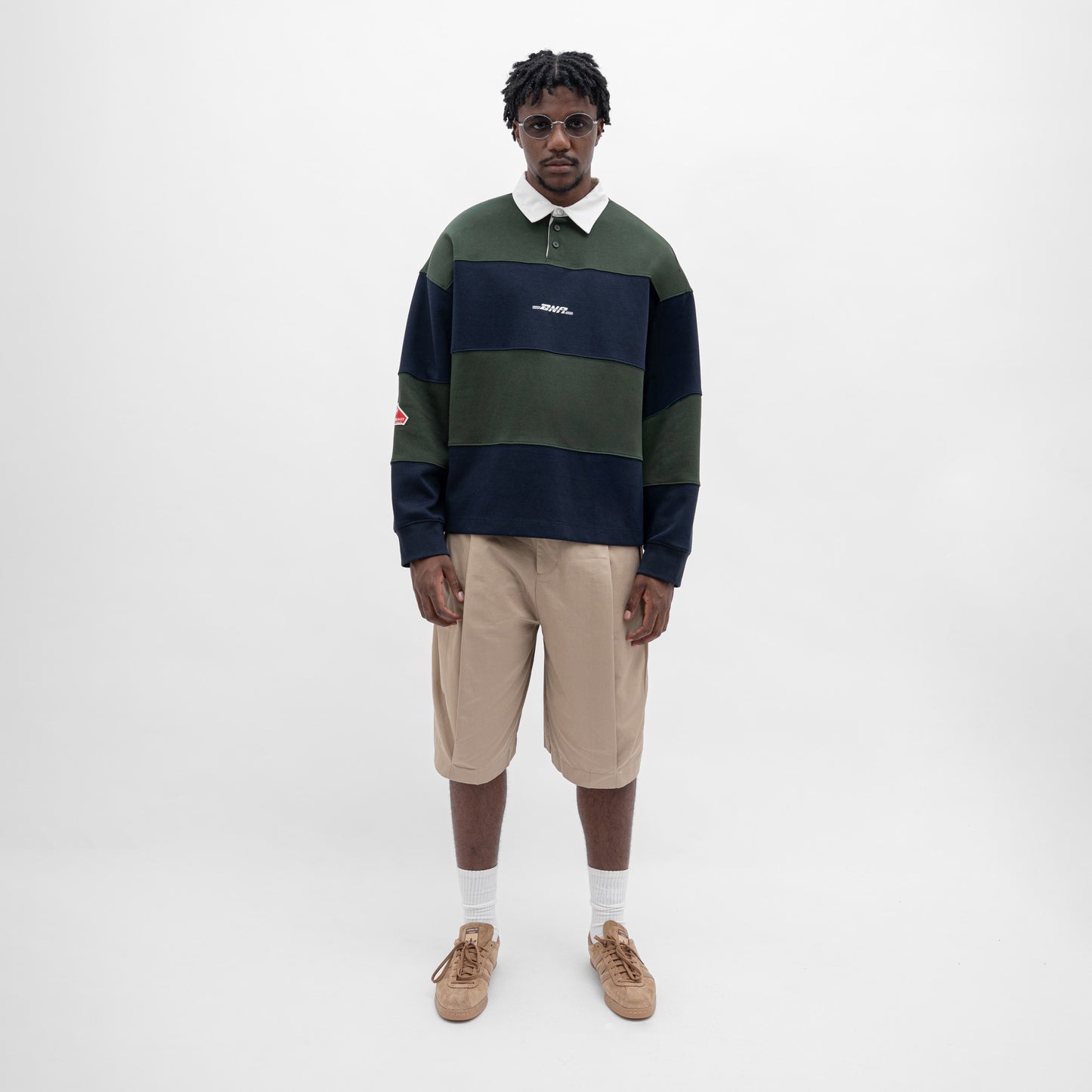 Graphic Interlock Longsleeves Polo Tee