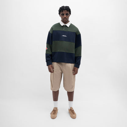 Graphic Interlock Longsleeves Polo Tee