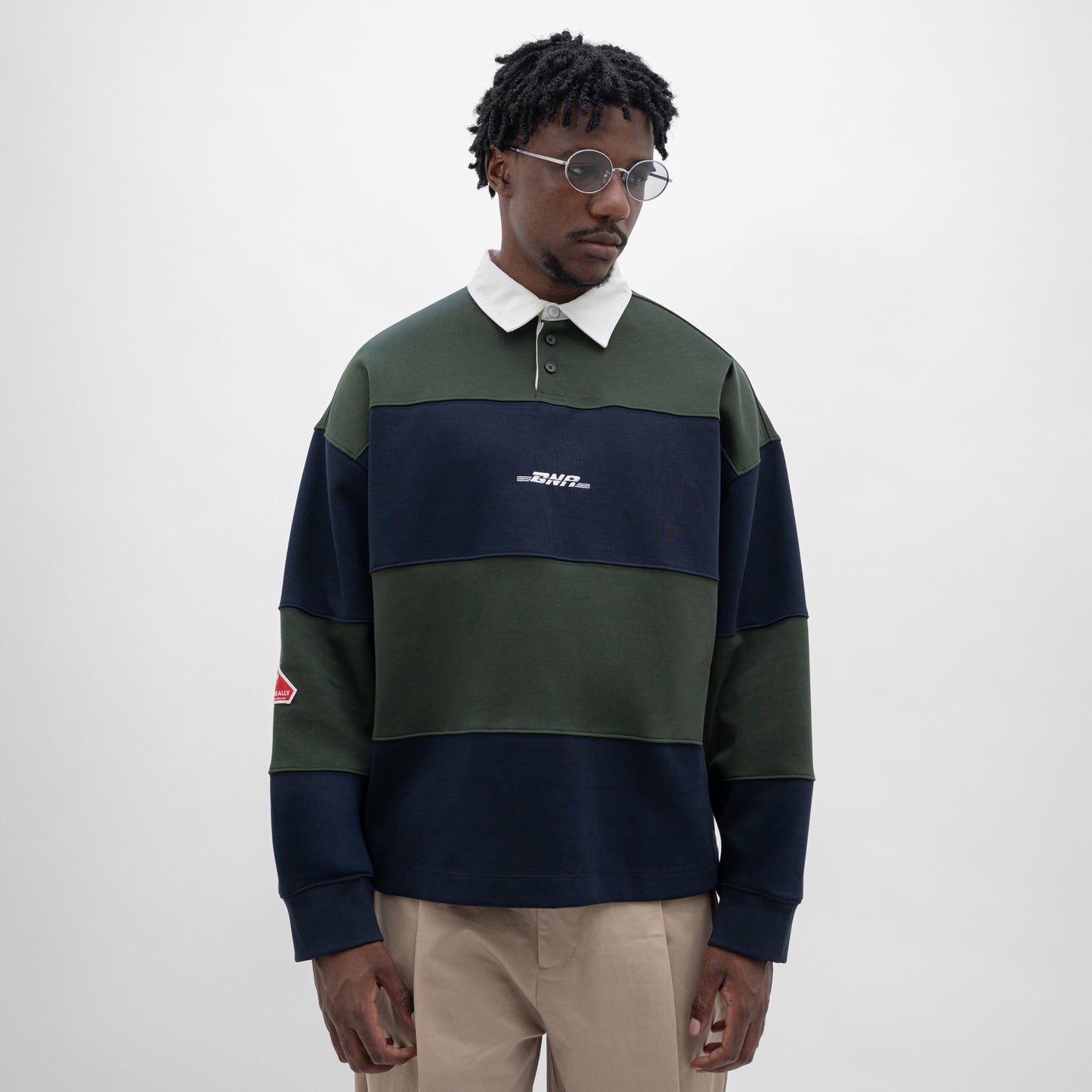 Graphic Interlock Longsleeves Polo Tee