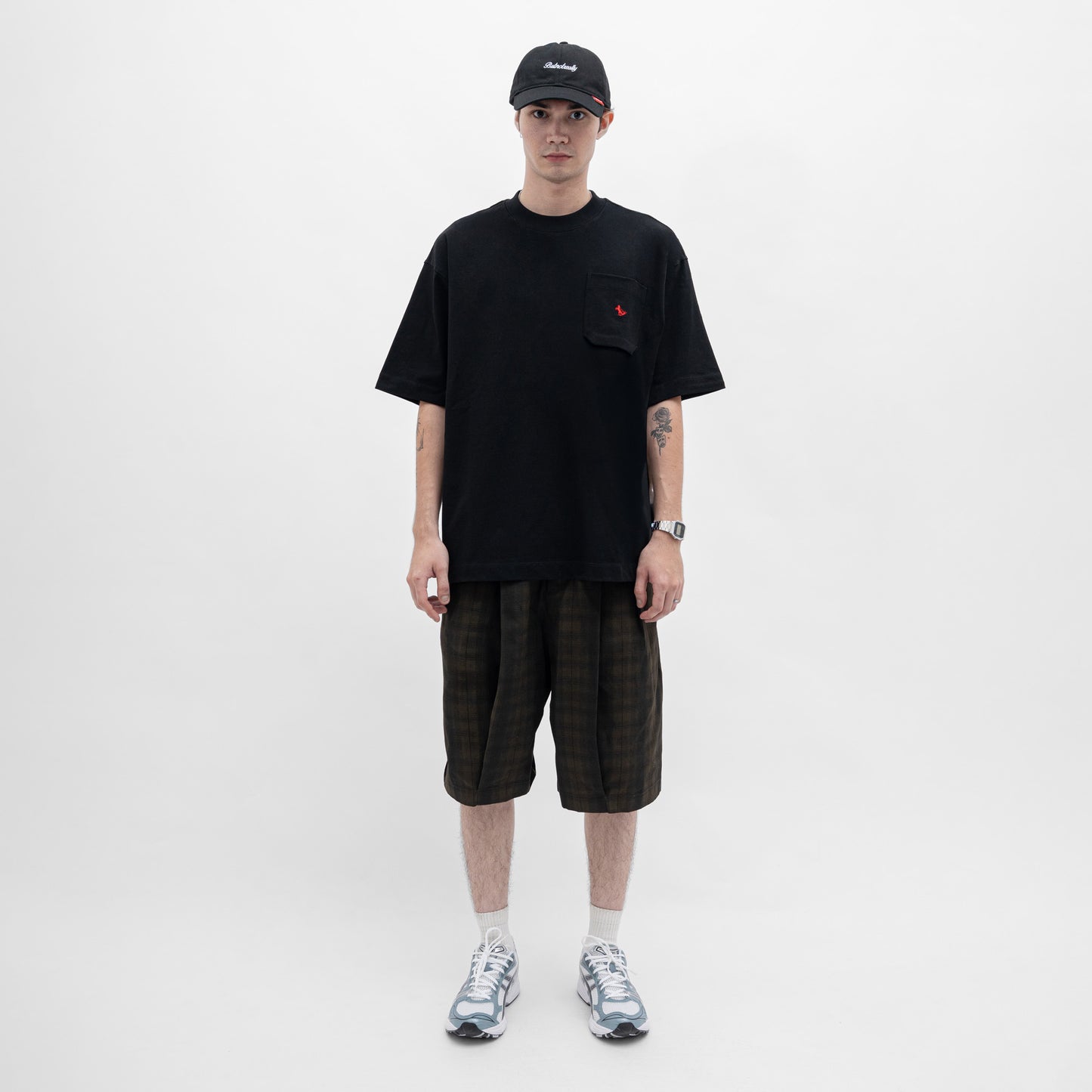 Graphic Cotton Oversized Pocket Tee
