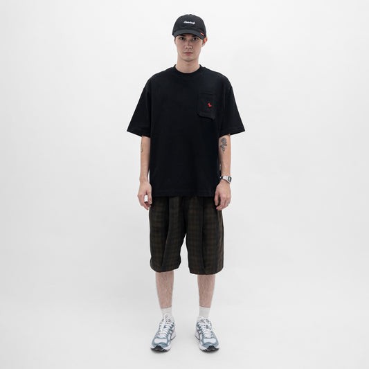 Graphic Cotton Oversized Pocket Tee