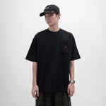Graphic Cotton Oversized Pocket Tee