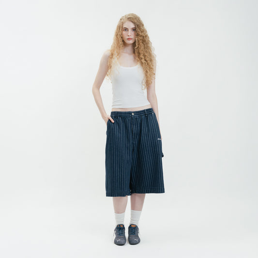 Core Denim Pinstripes Jorts