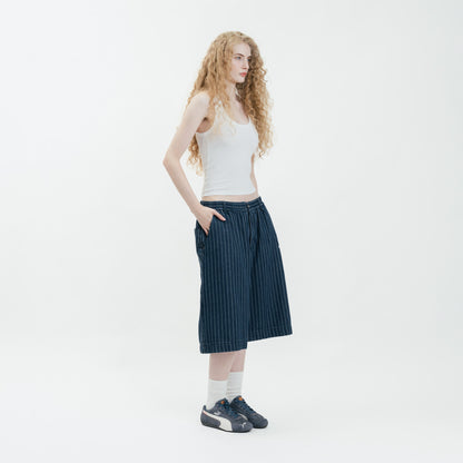 Core Denim Pinstripes Jorts