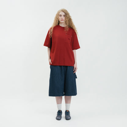 Graphic Interlock Oversized Pocket Tee
