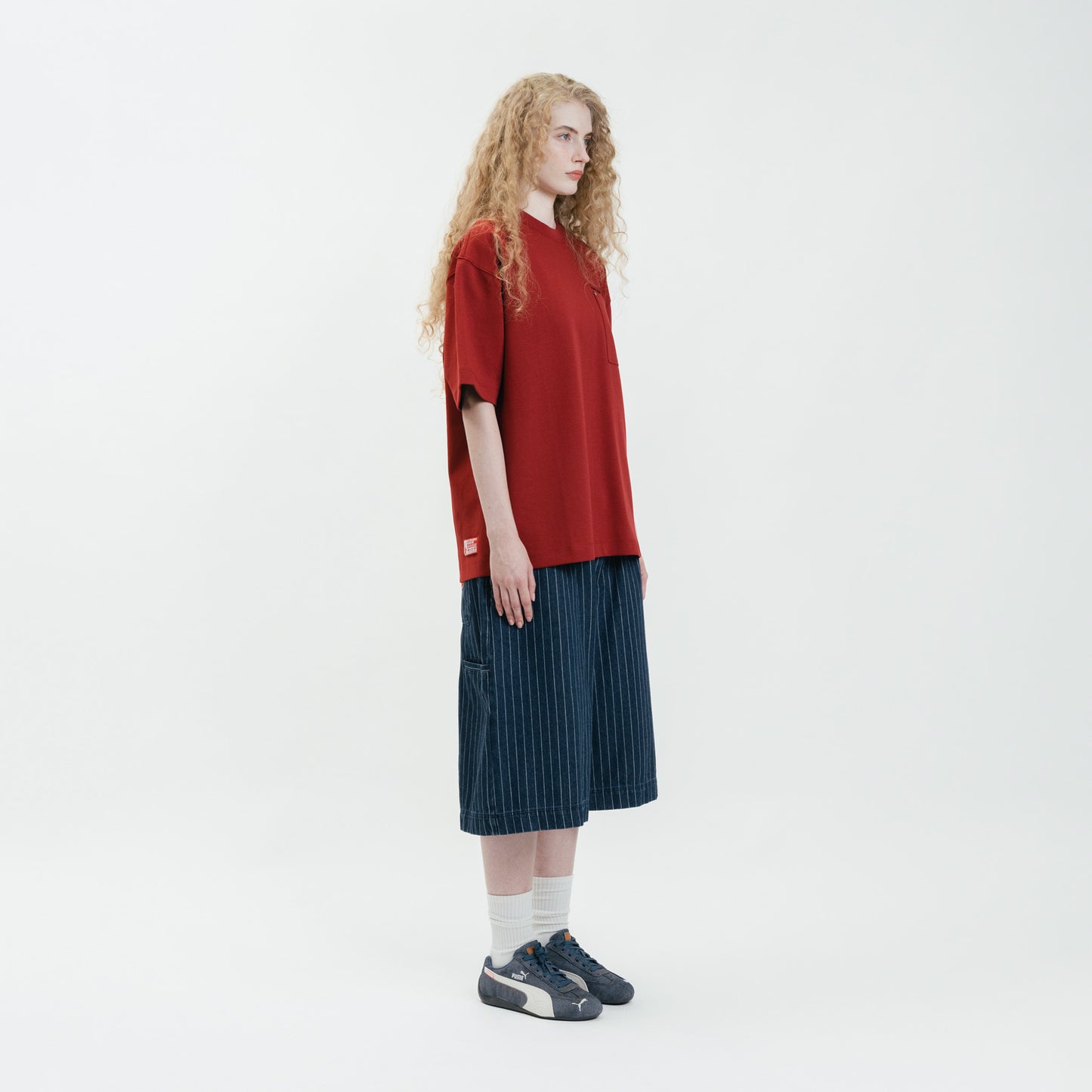 Graphic Interlock Oversized Pocket Tee