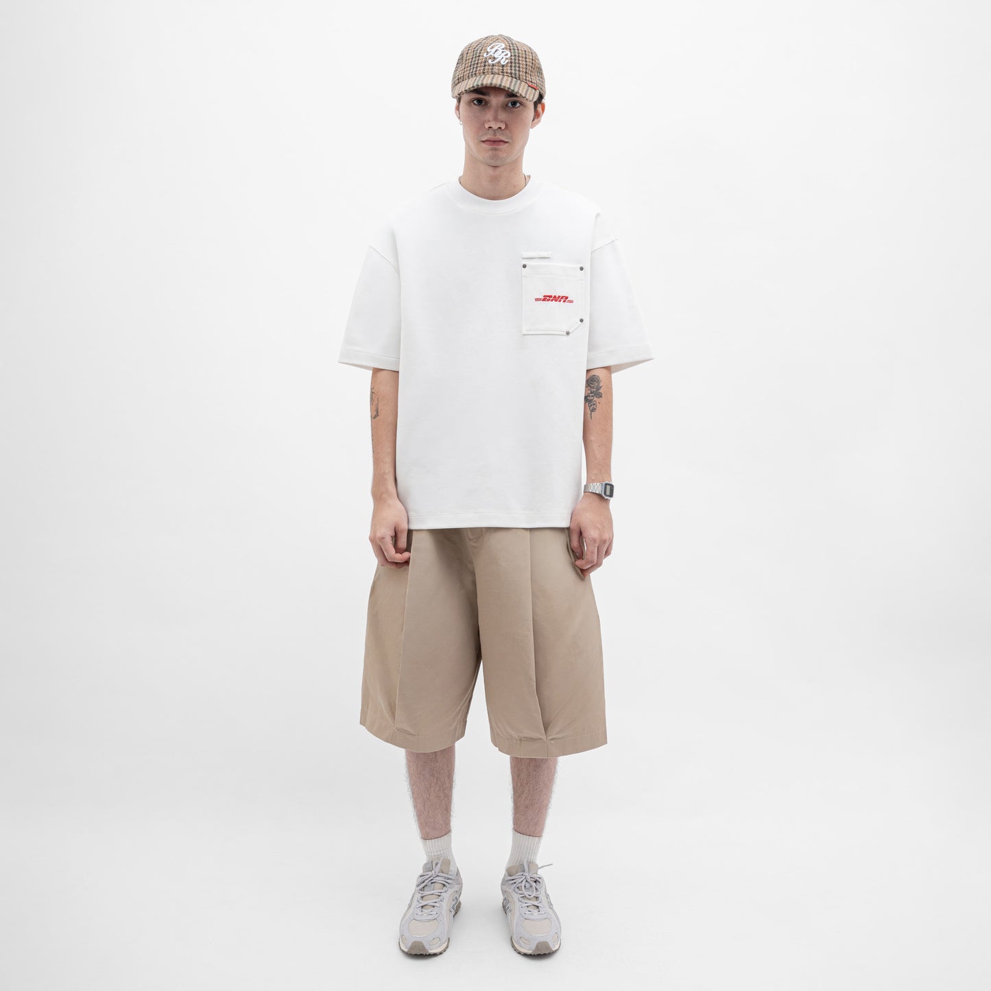 Graphic Interlock Oversized Pocket Tee