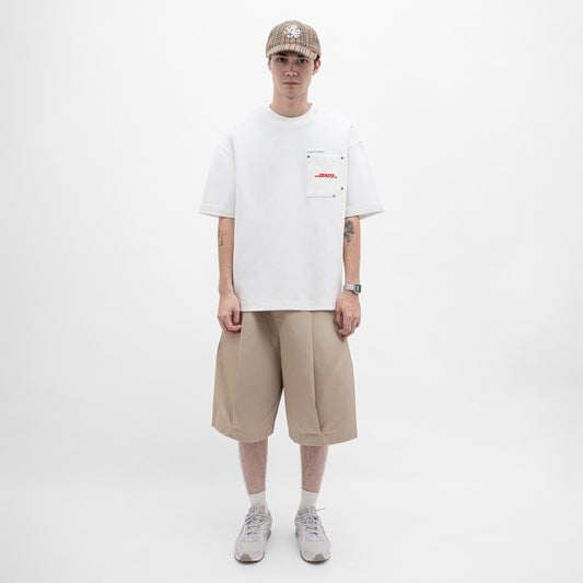 Graphic Interlock Oversized Pocket Tee