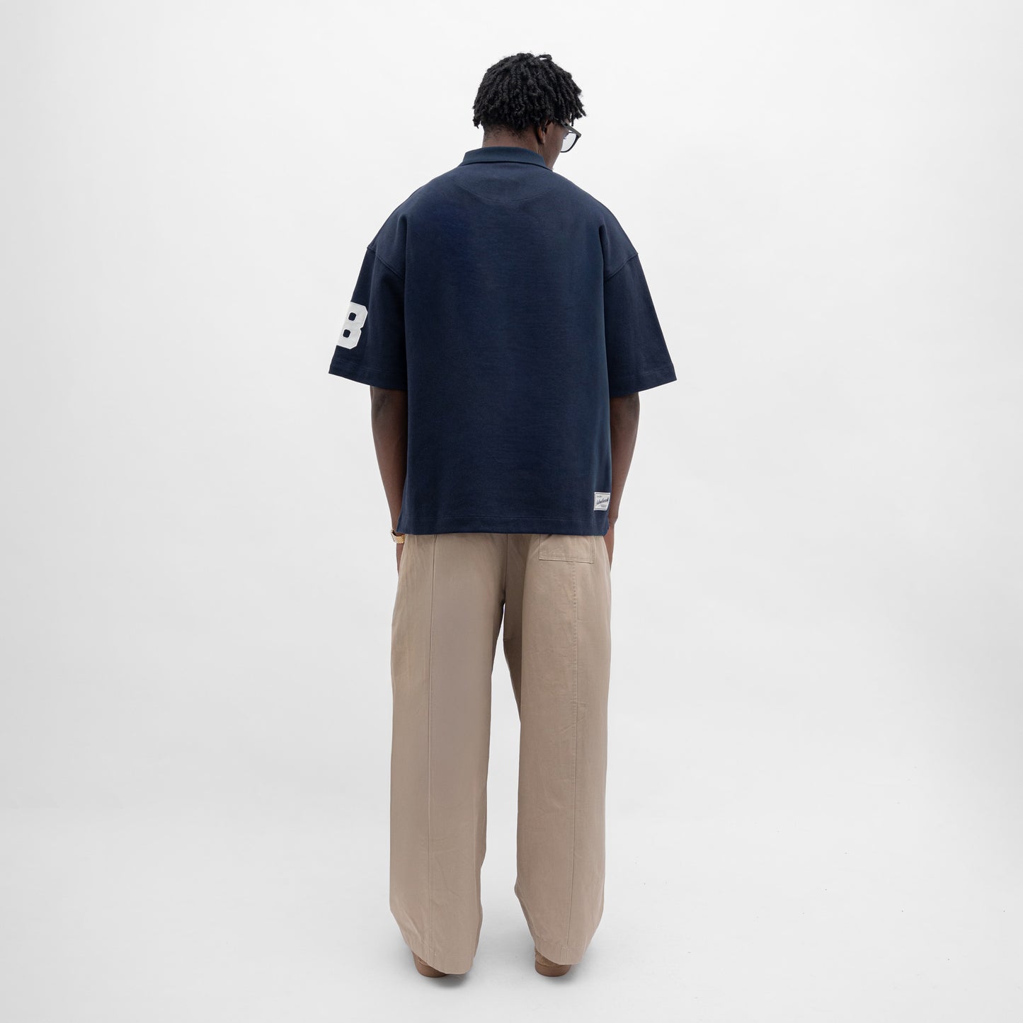 Graphic Pique Oversized Polo Tee