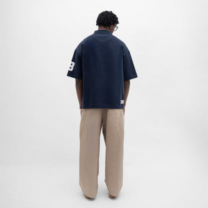Graphic Pique Oversized Polo Tee